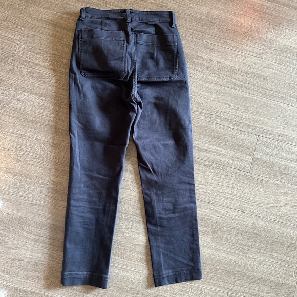 Everlane The Slim Leg Crop Pant Sz 0 in Navy - Picture 4 of 4